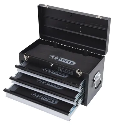 Productafbeelding van KS TOOLS gereedschapskist, model 801.0003, afmetingen 260,0 mm x 302,0 mm, materiaal: staalplaat, gewicht: 12270 gram