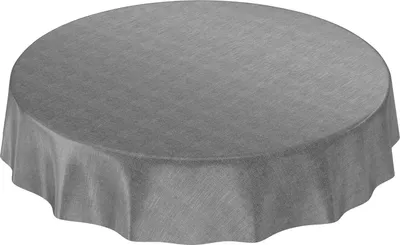 Zdjęcie produktu dla Okrągły obrus 140 cm, Wodoodporny, Antracytowy, Łatwy w utrzymaniu, do ogrodu