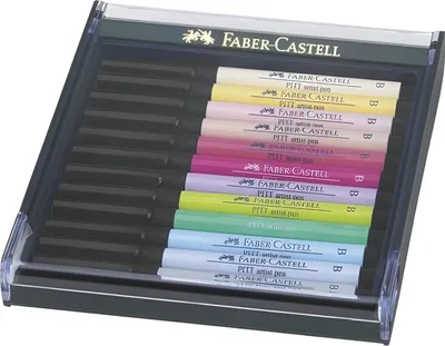 Obrázok produktu pre FABER-CASTELL Tuschestift Pitt Artist Pen B 12er Paste