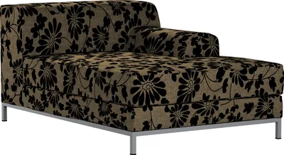 Produktbild von Dekoria Bezug für Kramfors Sofa Recamiere rechts, beige-schwarz, Bezug für Recamiere rechts Kramfors