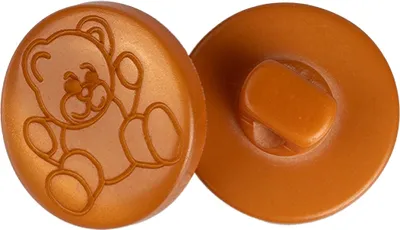Obrázok produktu pre Gombík – sada 6 ks – priemer 13 mm – hnedý