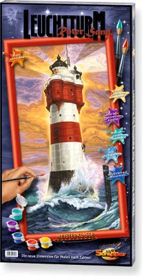 Produktbild von Noris Spiele Malen nach Zahlen - Leuchtturm Roter Sand; 609220399