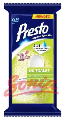 Produktbild von Ściereczki nawilżane Presto do toalet