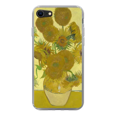 Produktbild von MuchoWow® Handyhülle Schutzhülle Hülle für iPhone 8 Sonnenblumen - Vincent van Gogh Silikon Softcase Handy Hülle - Schutzhaube