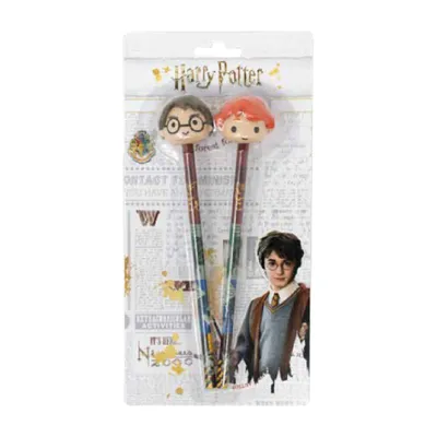 Obrázek produktu pro Sada Harry Potter: 2 tužky s 3D gumami s motivem