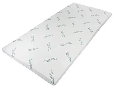 Matratzenauflage Memory-Schaum 90x190x5 cm Aloe Vera