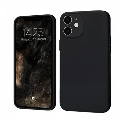 Produktbild von Liquid Silikon Hülle für Apple iPhone 11 - Farbe: Schwarz - Modellkompatibilität: Für iPhone 11