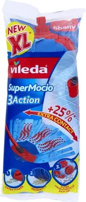 Produktbild von Vileda  Super Mocio Ersatzmopp mit 3D-Velours-Struktur
