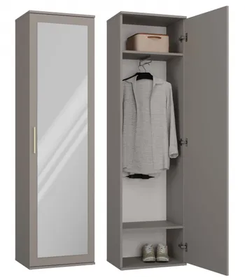 Obrázek produktu pro Úzká předsíňová skříň 50 cm RASMUS - šedohnědá