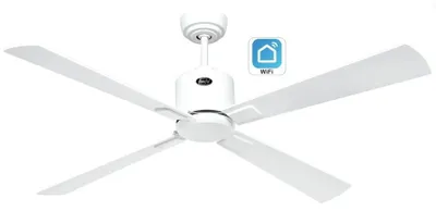 Zdjęcie produktu dla Energooszczędny wentylator sufitowy z pilotem Eco Neo III WiFi 132 cm Białe łopatki Biały / jasnoszary