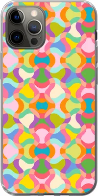 Produktbild von MuchoWow® Handyhülle Schutzhülle Hülle für Telefoonhoesje iPhone 13 Pro Design - Abstrakt - Farben - Retro Silikon Softcase Handy Hülle - Handy-Tasche