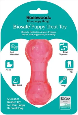 Productafbeelding van Rosewood 43106 Interactief speelgoed met traktiehouder voor puppy's, maat S, roze