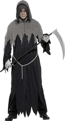 Produktbild von Dunkle Grim Reaper Robe für die Halloween Party