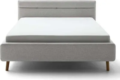 Produktbild von Doppelbett Laika 180x200cm mit Stauraum - grau