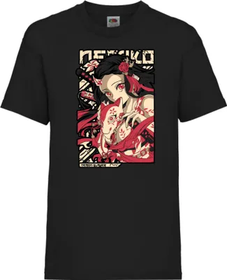 Obrázek produktu pro Dětské Triko Demon Anime Slayer Nezuko Kamado 04 Nezuko Demon, 7-8 Jahr - 128 / Černá