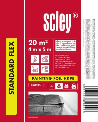 Immagine prodotto di Pellicola protettiva Hardex HDPE 4mx5m StandardFlex spessore circa 0,007mm