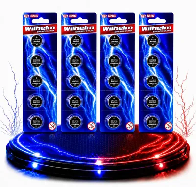 Produktbild von 20 x CR1216 WILHELM Lithium Knopfzelle 3V 26 mAh ø12 x 1,6 mm Batterie DL1216