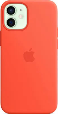 Image de Apple Silicone Backcover MagSafe pour Apple iPhone 12 Mini - Orange électrique