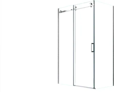 Produktbild von GZH 100x90x195 cm Aphrodite Duschkabine Slide-Tür inkl. Tasse + Siphon
