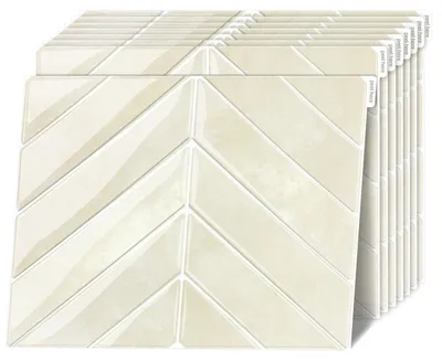 Selbstklebende Fliesen, 10 Stk., 22,9x29 cm, beige, wasserdicht