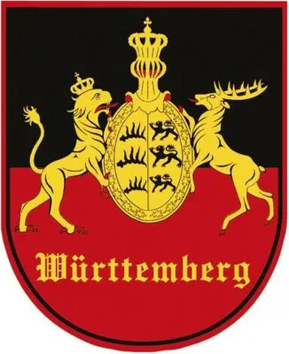 Produktbild von PVC-Aufkleber- Sticker Wappen - Württemberg - 301598-5 - Gr. ca. 6,5 x 8cm