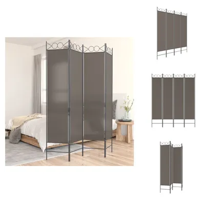 Immagine prodotto di vidaXL paravento 4 pezzi antracite 160x220 cm tessuto - divisorio per ambienti
