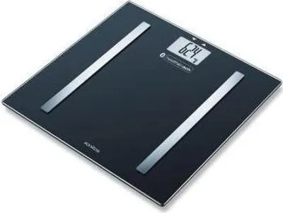 Immagine prodotto di Sanitas SBF 72 Bilancia pesapersone elettronica Nero Argento