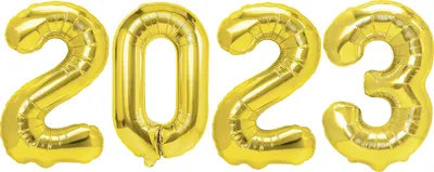 Immagine prodotto di Set di palloncini in foil 2023 oro 100 cm