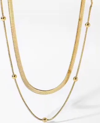 Produktbild von Elegante Gold Halskette CH-35480 für Damen KP35480