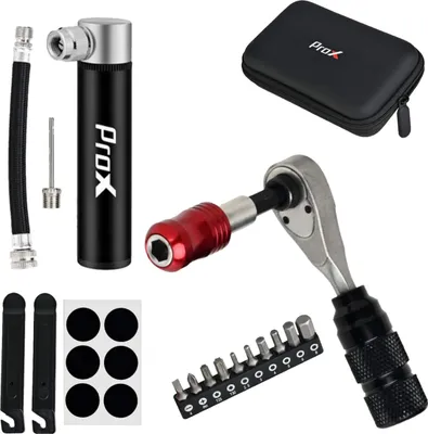 Zdjęcie produktu dla Multitool Prox Zestaw Kluczy Rowerowych + Pompka Kieszonkowa i Grzechotka