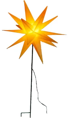 Immagine prodotto di FHS Stella LED gialla, asta 58cm 1 LED ww, T6/18 ore, IP44