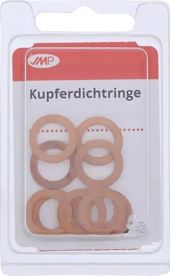 Obrázok produktu pre JMP, mosadné tesnenie, ploche, 10 x 16 x 1 mm, 10 kusov