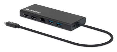 Immagine prodotto di Manhattan 152747 Manhattan USB3.2 Gen1 USB-C auf Dual-HDMI Multiport-Adapter