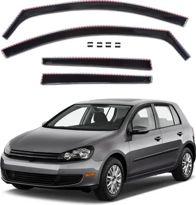 Image de GP Déflecteurs Deflecteurs D'Air Pour Volkswagen Golf 6 2008-2012 5 Portes 4pcs, Aérodynamique, Montage Facile