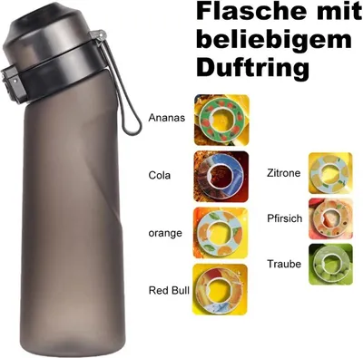 Produktbild von Welikera Trinkflasche 650ml Trinkflasche mit Geschmack, Geschmacksringe Air Wasserflasche