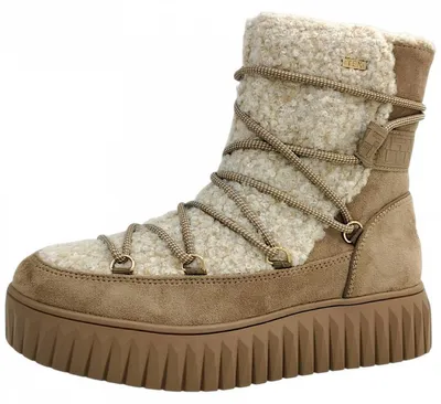 Imagen del producto de Zapatos y botas de mujer de la marca Marco Tozzi, color beige, estilo cordones, para uso casual