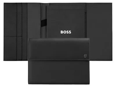 Produktbild von BOSS A5 Schreibmappe Double B Black & Gun