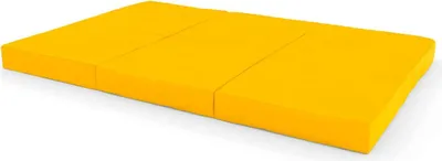 Image de Matelas de gymnastique Comet 150x100x10 trois pièces jaune