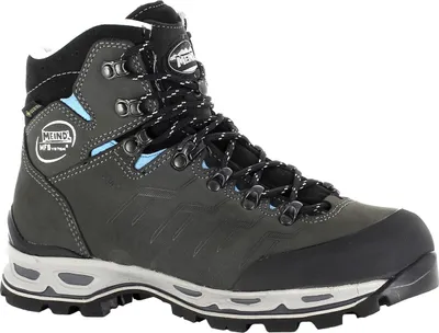 A single hiking boot is shown against a white background.