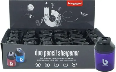 Produktbild von Bruynzeel 60282024, Manueller Bleistiftspitzer, Gemischte Farben, Kunststoff, 24 Stück(e)
