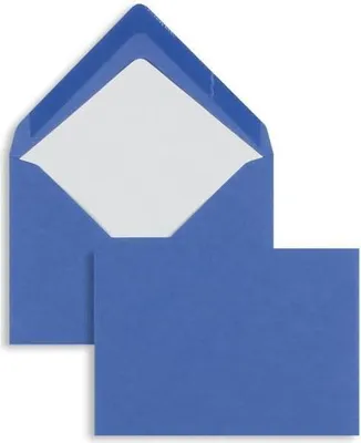 Produktbild von Briefumschläge C6 100g/qm gummiert VE=100 Stück stahlblau