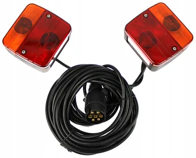 Obrázek produktu pro Světla na přívěsný vozík s 7,5m kabelem,H1 žárovky, 4, funkce, montáž na magnet, 12-24V