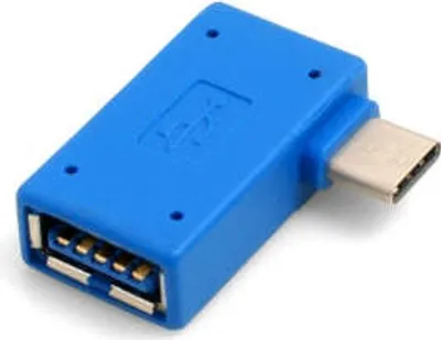 Produktbild von System-S OTG On the Go Host Adapter USB Typ C 3.1 gewinkelt auf 3.0 Typ A