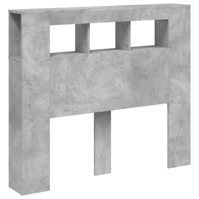 Produktbild von vidaXL LED-Kopfteil Betongrau 120x18,5x103,5 cm Holzwerkstoff