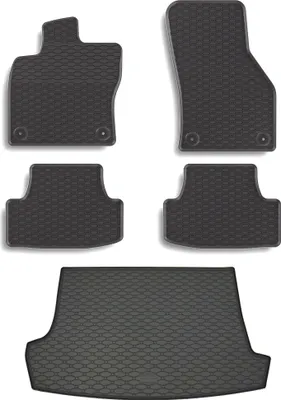 Produktbild von Gummi Fußmatten + Kofferraumwanne Set für VW T-Roc, Bj. 2017-