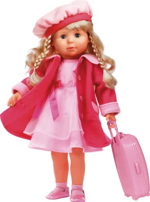 Produktbild von Bayer Design 94635AA Charlene Funktionspuppe mit Haaren 46 cm, spricht und singt, mit Zubehör, in Mailerbox