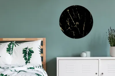 Produktbild von MuchoWow® - Wand Kreis - Das Schlafzimmer - Die Bilder - Wandmalerei - Kunst für das Haus - das Plastik