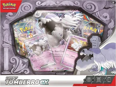 Zdjęcie produktu dla Pokémon, zestaw 4 boosterów Tomberro-EX z kartami brokatowymi, wielokolorowy