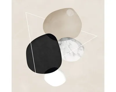 Produktbild von Leinwandbild Mid Century Forms I 27x27 cm