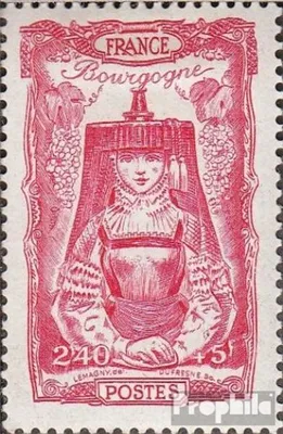 Produktbild von Briefmarken Frankreich 1943 Mi 609 mit Falz Provinztrachten